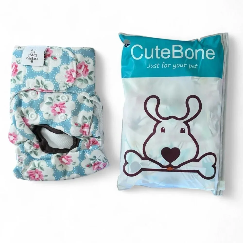 Cutebone Female Dog Wrap Diapers Washable Sz S